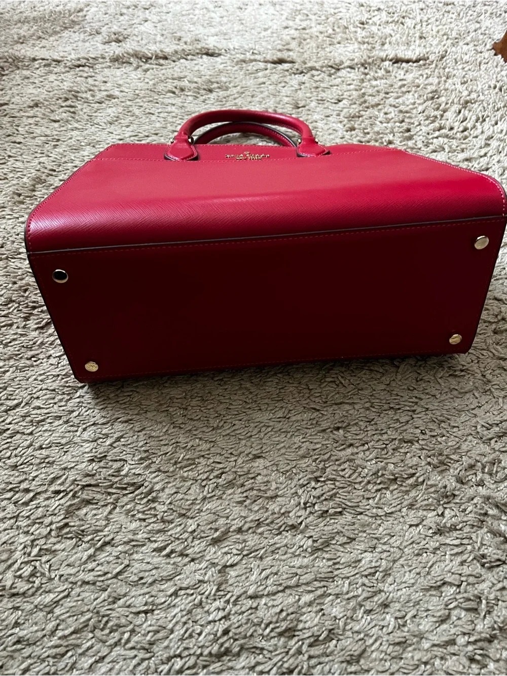 kate spade Red Leather Top-Handle Satchel with Shoulder Strap *NWT*